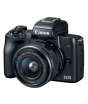 iShopping - Canon EOS M50 Mirrorless Digital Camera With 15-45mm Lens Black - MBM Warranty