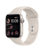 iShopping - Apple Watch SE 44mm Starlight Aluminum Case with Starlight Sport Band - GPS