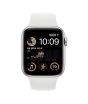 iShopping - Apple Watch SE 44MM Silver Aluminum Case with White Sport Band - GPS (2022)