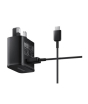 iShopping - Samsung 15W 3 Pin Super Fast Charger With Cable Black
