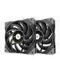 iShopping - Thermaltake ToughFan 12 Radiator Fan Pack Of 2 (CL-F082-PL12BL-A)