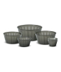 iShopping - Appolio Milan Bowl Pack Of 7-Smoke Grey