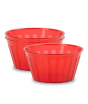iShopping - Appollo Milan Bowl Medium (Pack Of 3)-Red