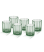 iShopping - Appollo Real Acrylic Glass M-3 (Pack Of 6)-Olive Green