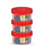 iShopping - Appollo Smart Mini Jar Small (Pack Of 3)-Red