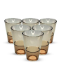 iShopping - Appollo Party Acrylic Glass M-6 (Pack Of 6)-Amber Yellow