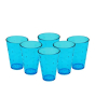 iShopping - Appollo Party Acrylic Glass M-3 (Pack Of 6)-Blue