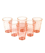 iShopping - Appollo Party Acrylic Glass M-3 (Pack Of 6)-Orange