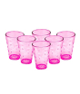 iShopping - Appollo Party Acrylic Glass M-3 (Pack Of 6)-Pink