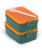 iShopping - Appollo Bunny Lunch Box M-3 (Pack Of 2) -Dark Green