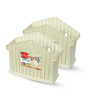 iShopping - Appollo Crown Cutlery Stand (Pack Of 2)-Cream