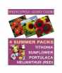 iShopping - DIY Store Summer Flower Seeds Pack of 4 (0044)