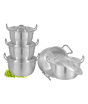 iShopping - Domestic Metal Finish Cookware Cuisine Cooking Set - 10 Pcs
