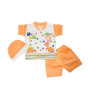 iShopping - Komfy Printed 3 Piece Suit For Kid's Orange (NBN121)