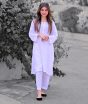 iShopping - Vcare Natural 2 Pieces Casual Suit For Women White (WL)