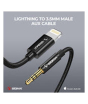 iShopping - Sigma Lightning To 3.5mm Audio Cable - Black (Aux-03)