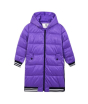 iShopping - HnH Marketing Long Quilted Zipper Hoodie For Women Purple-13-14 Years