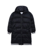 iShopping - HnH Marketing Long Quilted Zipper Hoodie For Women Black-8-10 Year
