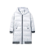 iShopping - HnH Marketing Long Quilted Zipper Hoodie For Women White-6-7 Years