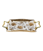 iShopping - Easy Shop 12” Printed Serving Tray Golden