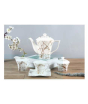 iShopping - Easy Shop Marble Print Ceramic Tea Set -15 Pcs