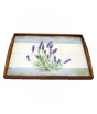 iShopping - Easy Shop 18.5” Wooden Serving Tray Blue