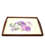 iShopping - Easy Shop 18.5” Wooden Serving Tray Purple
