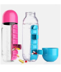 iShopping - Easy Shop 2 in 1 Water Bottle And Pill Organizer Pink