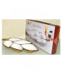 iShopping - Easy Shop 5 Partition Leaf Serving Tray Golden