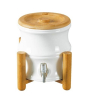 iShopping - Easy Shop Beverage Dinning Dispenser with Wooden Stand