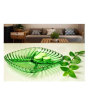 iShopping - Easy Shop Fancy Four Section Salad Plate Green