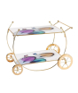 iShopping - Easy Shop Golden Frame 2 Floor Serving Trolley Dish