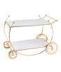 iShopping - Easy Shop Golden Frame 2 Floor Serving Trolley Dish