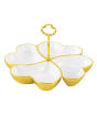 iShopping - Easy Shop Heart Shape Four Section Serving Dish with Handle
