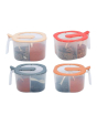 iShopping - Easy Shop Modern 4 Portion Spice Jar With Spoons - Large