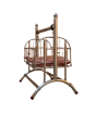 iShopping - Easy Shop Royal Look Swing Bed With Soft Mattress For New Born Baby - Silver Chrome