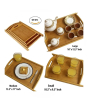 iShopping - Easy Shop Wooden Serving Tray Pack Of 3