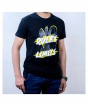 iShopping - Evenodd Printed T-shirt For Men Black (0050)