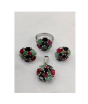 iShopping - Gilgit Bazaar Multi Stone Silver Set (14)