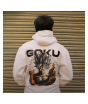 iShopping - Genteez Goku Digital Printed Pullover Hoodie For Men-White-Small