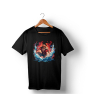 iShopping - Genteez New Luffy Digital Printed T Shirt For Men-Black-Medium