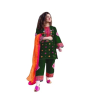 iShopping - RG Shop 2 PC Embroidery Shirt &amp;amp; Trouser for Women.-Green