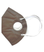 iShopping - Griffe Communication KN95 Face Mask With Filter Brown