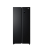 iShopping - Haier Inverter Side-by-Side Refrigerator 15 Cu Ft Black Metal (HRF-522IBS)