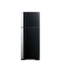 iShopping - Hitachi Big 2 Stylish Freezer-on-top Refrigerator Glass Black 16 Cu ft (R-VG560P7MS)