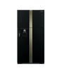 iShopping - Hitachi Inverter Side-By-Side Refrigerator 21 cu ft Glass Black (R-W750FPMX)