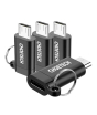 iShopping - Choetech USB C To Micro USB Adapter Black
