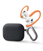 iShopping - Uniq Nexo Active Hybrid Silicone Case With Sports Ear Hooks For Airpod Pro 2nd Gen Grey