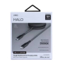 iShopping - Uniq Halo USB-C to Lightning Smart Cable Organiser Black
