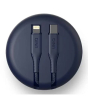 iShopping - Uniq Halo USB-C to Lightning Smart Cable Organiser Blue